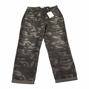 KanCan Benji Camo Straight Fit Cuffed Jeans Women’s 11/29 Camouflage Outdoor
